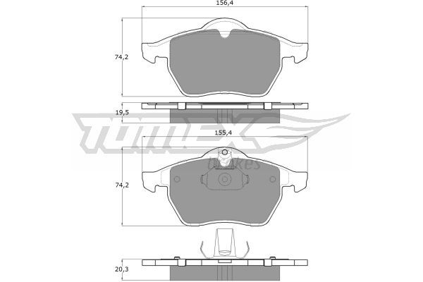 TOMEX BRAKES Jarrupala, levyjarru TX 12-25